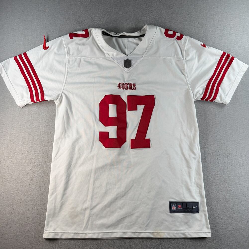 Nike Nick Bosa #97 San Francisco 49ers NFL White Jersey Men's Large